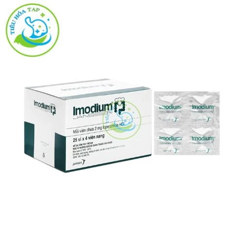 Imodium 2mg - Hộp 25 vỉ x 4 viên